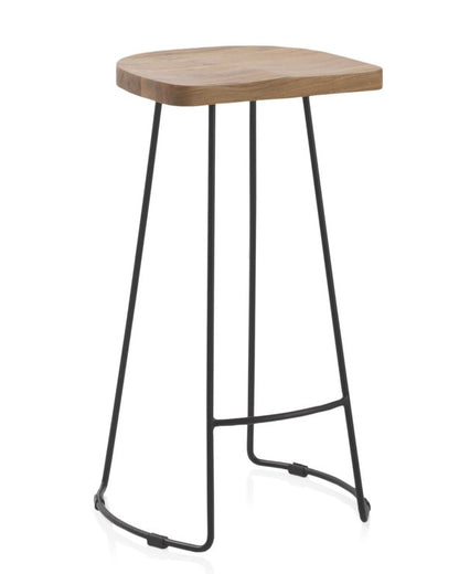 Acacia wood stool