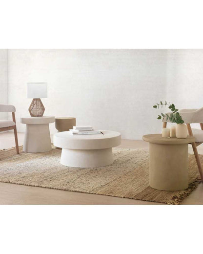 Coffee Table White Cement